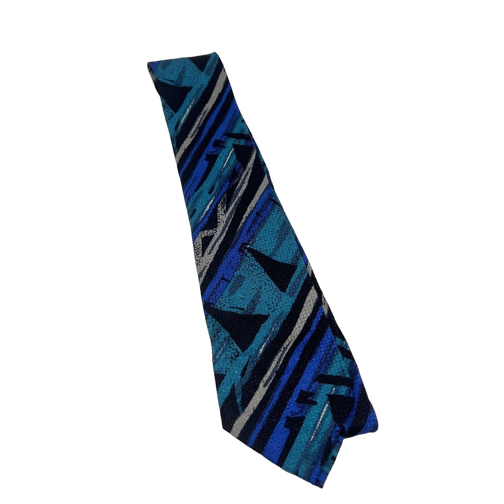Luciano Soprani Men's 100% Silk Tie Geometric Mulitcolor‎ Made in Italy